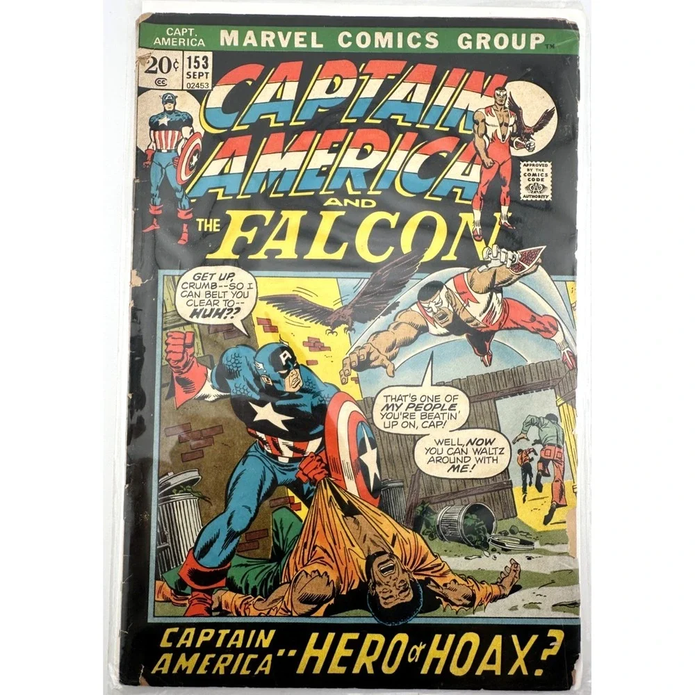 Captain America #153 &‎ #251 Lot Marvel Comics 1972–1980 Hero or Hoax! VG/FN